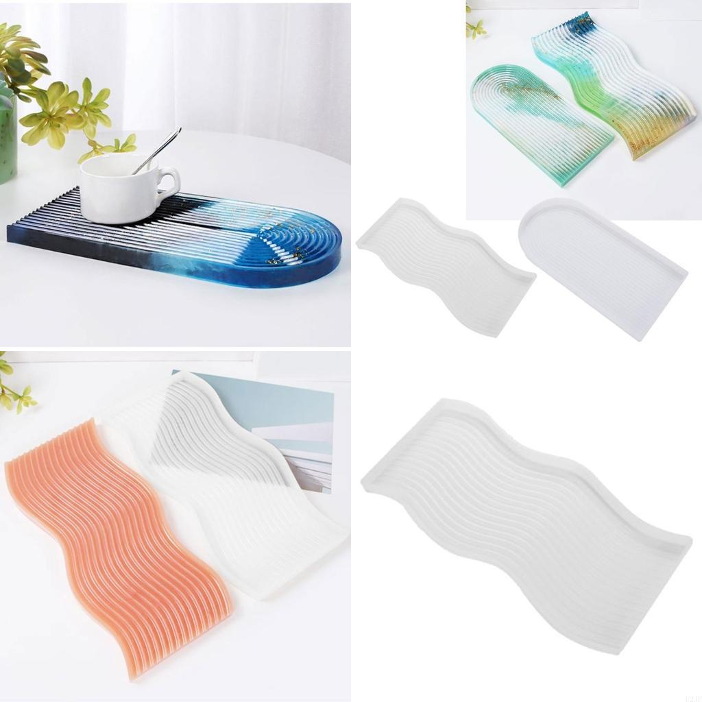 Serving Tray Mold - サービング Borad クリスタルエポキシ金型コースタークリスタル金型フルーツプレート鋳造金型
