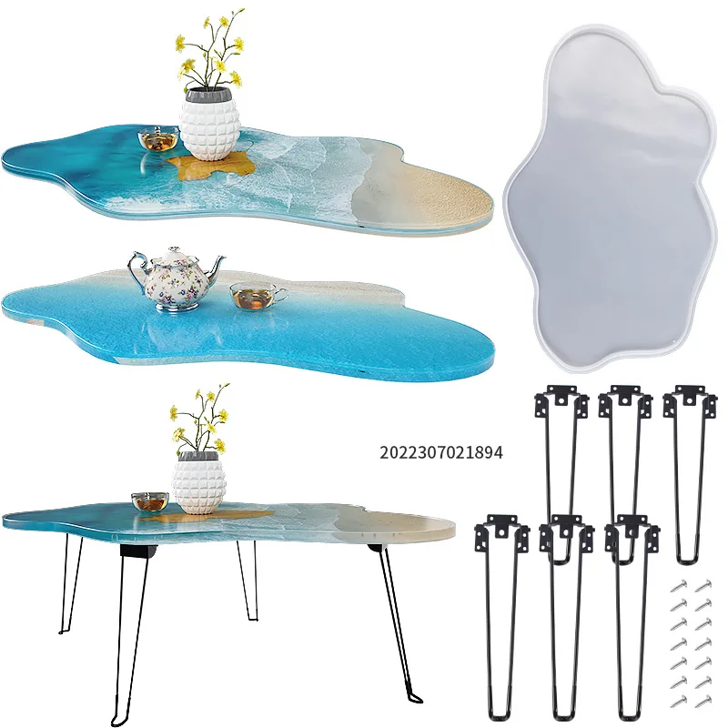 Resin Ocean Wave Mold - 成形用シリコンモールド,大容量成形金型,61cm,成形テーブル用,シルバー,海用,樹脂型
