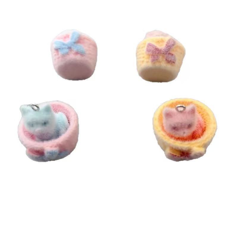 4個入り3Dぬいぐるみ樹脂製猫ペンダント、DIYジュエリー製 - Resin Craft Projects のレビューと価格