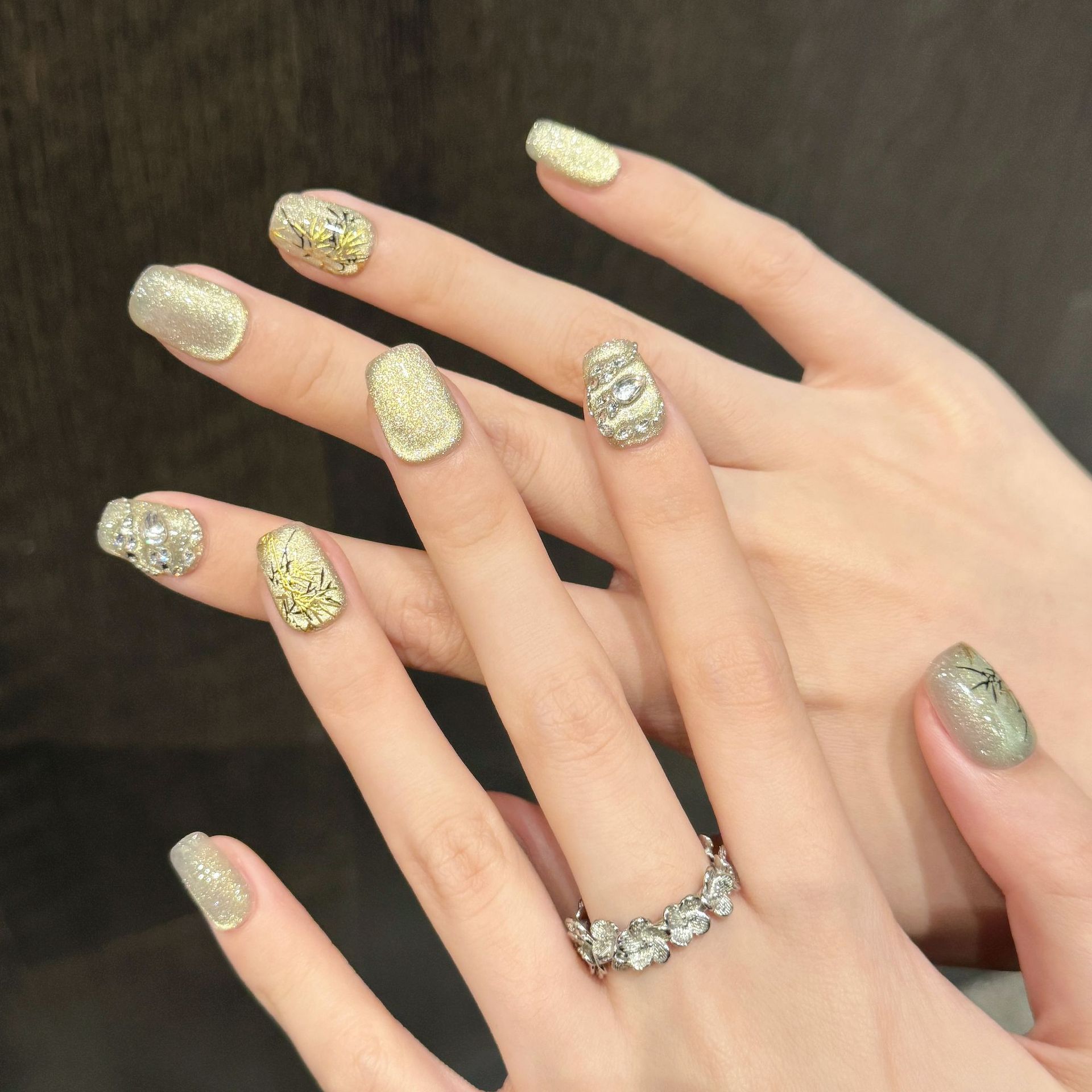 10枚入り 新中国風 ハンドメイド フェイクネイル 蛇型 ラ - Resin Craft Material のレビューと価格