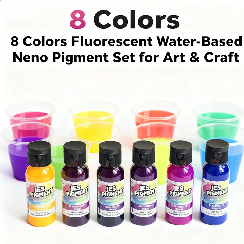 8色/セットの蛍光顔料、1本あたり30ml/1.01オンスの - Resin Pigment Set のレビューと価格