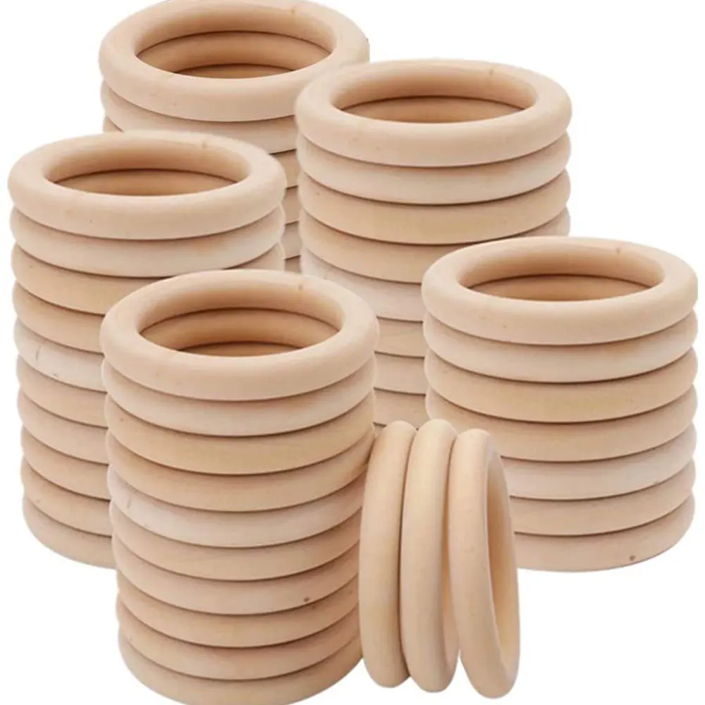 未完成の無垢木製リング 15-100MM 天然木リング マク - Wood Ring Blank のレビューと価格