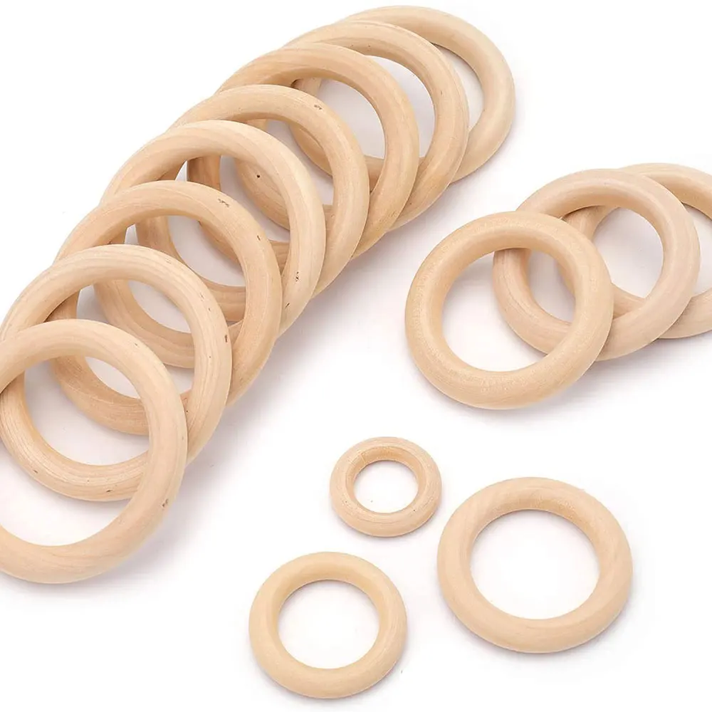 未完成の無垢木製リング 15-100MM 天然木リング マク - Wood Ring Blank のレビューと価格