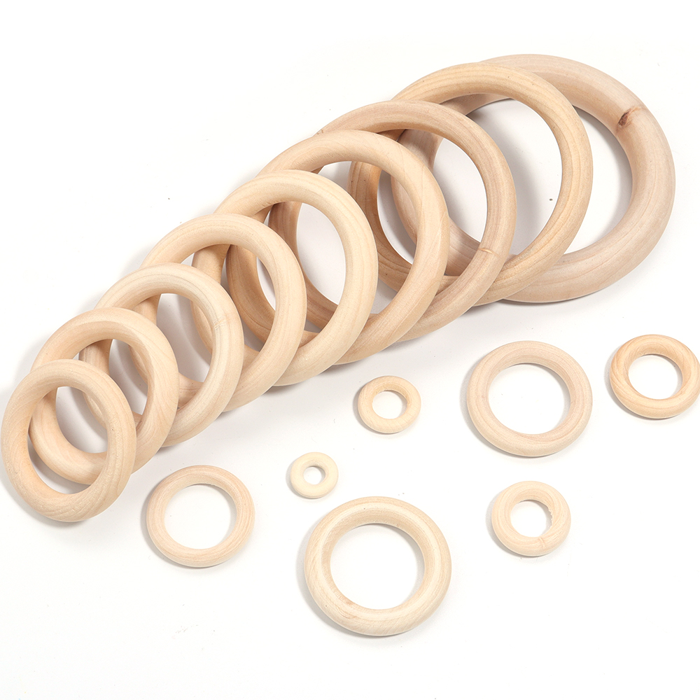 未完成の無垢材リング 15-100MM 天然木リング マクラ - Wood Ring Blank のレビューと価格