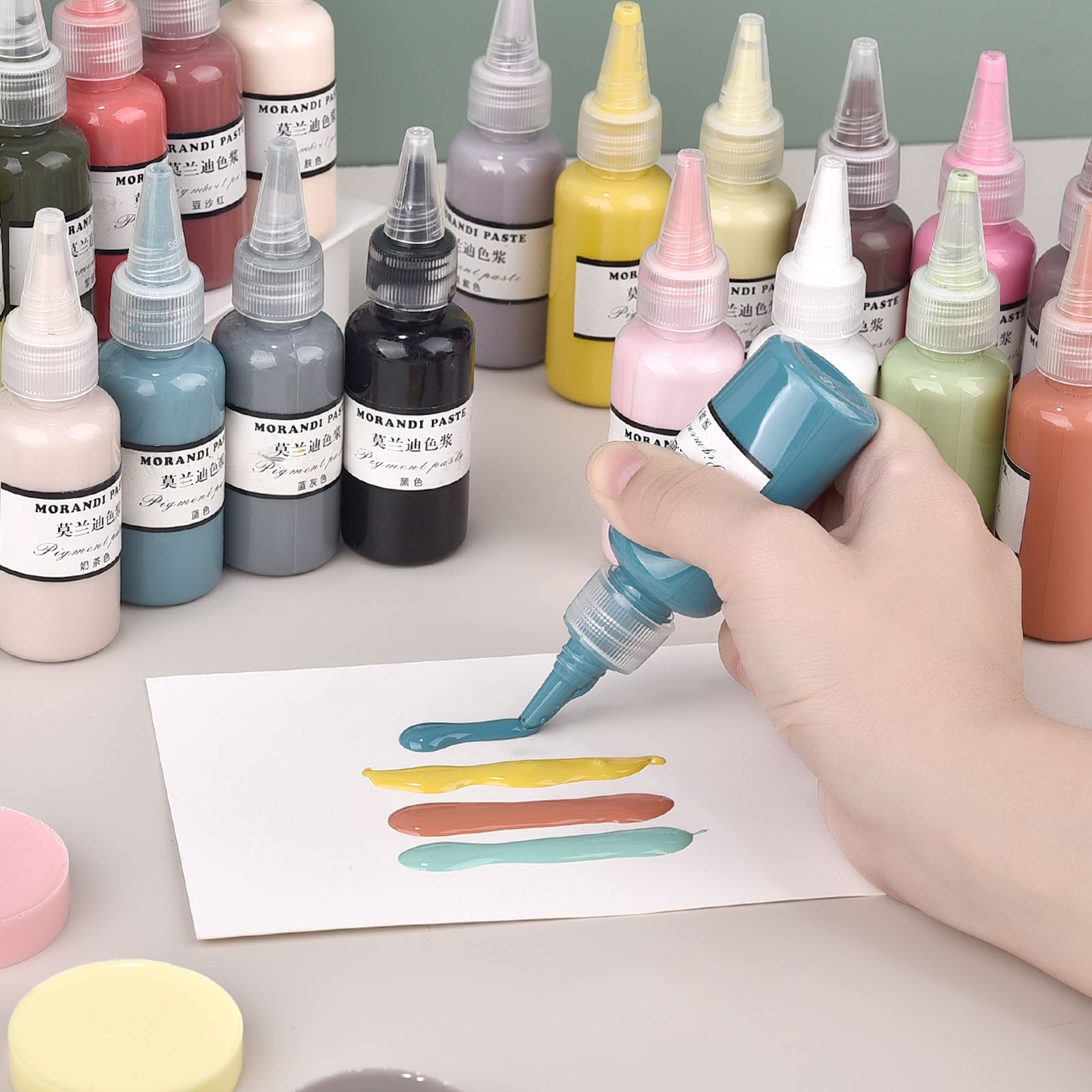 モランディ色液体樹脂顔料エポキシ樹脂 UV 樹脂インクアルコ - Resin Pigment Set のレビューと価格
