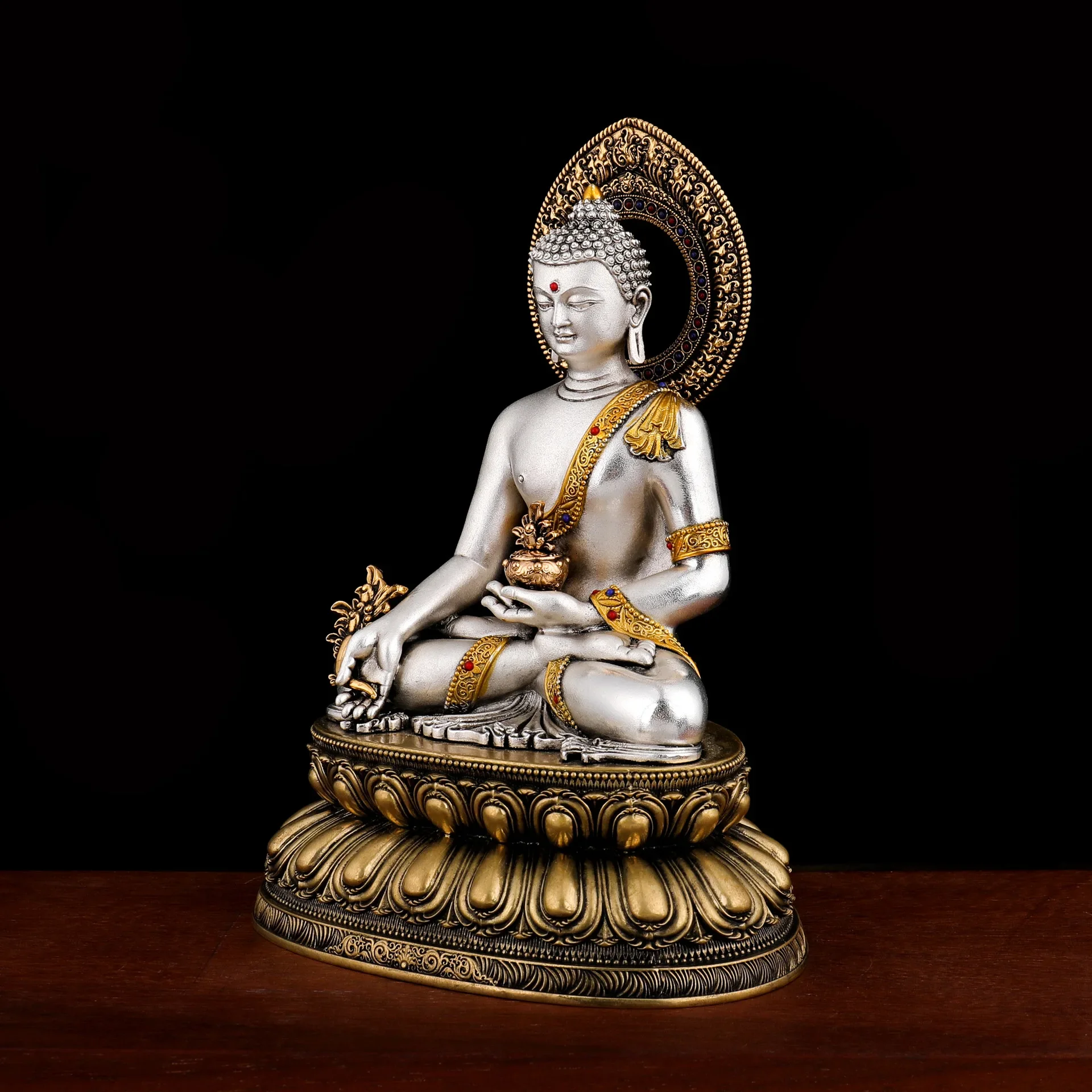 TQH-i7.7 薬師如来家庭用供物工芸品 携帯用小型仏像  - Resin Craft Supplies のレビューと価格