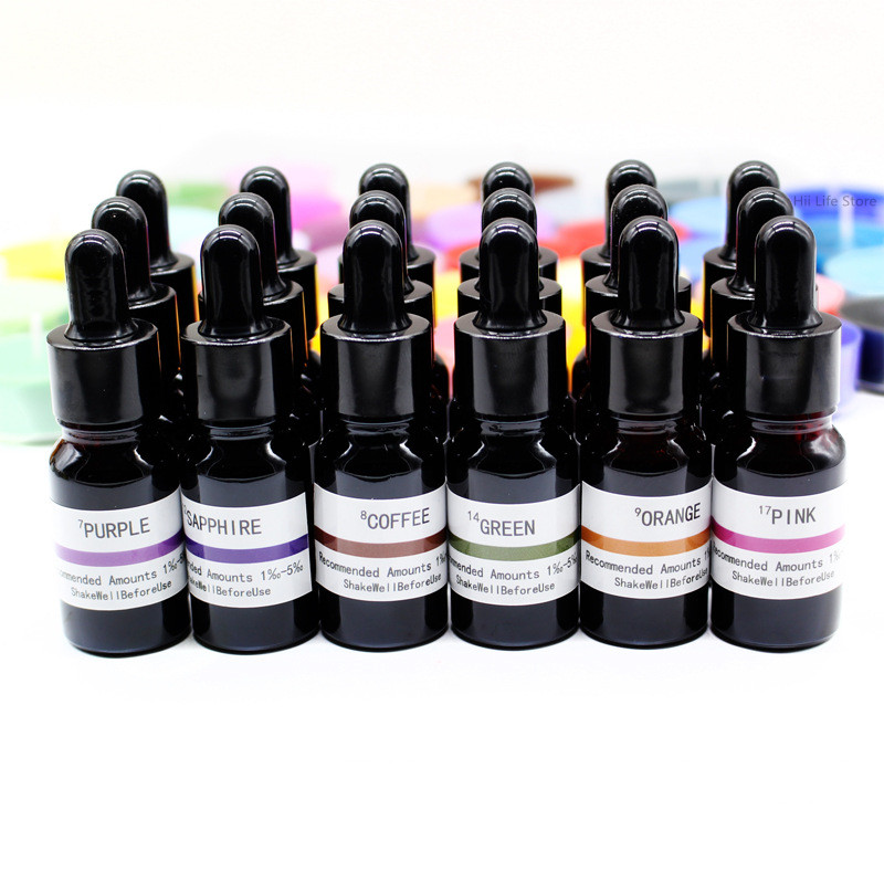 10ml液体キャンドル染料高濃度カラー顔料DIY着色料（大豆 - Resin Pigment Set のレビューと価格