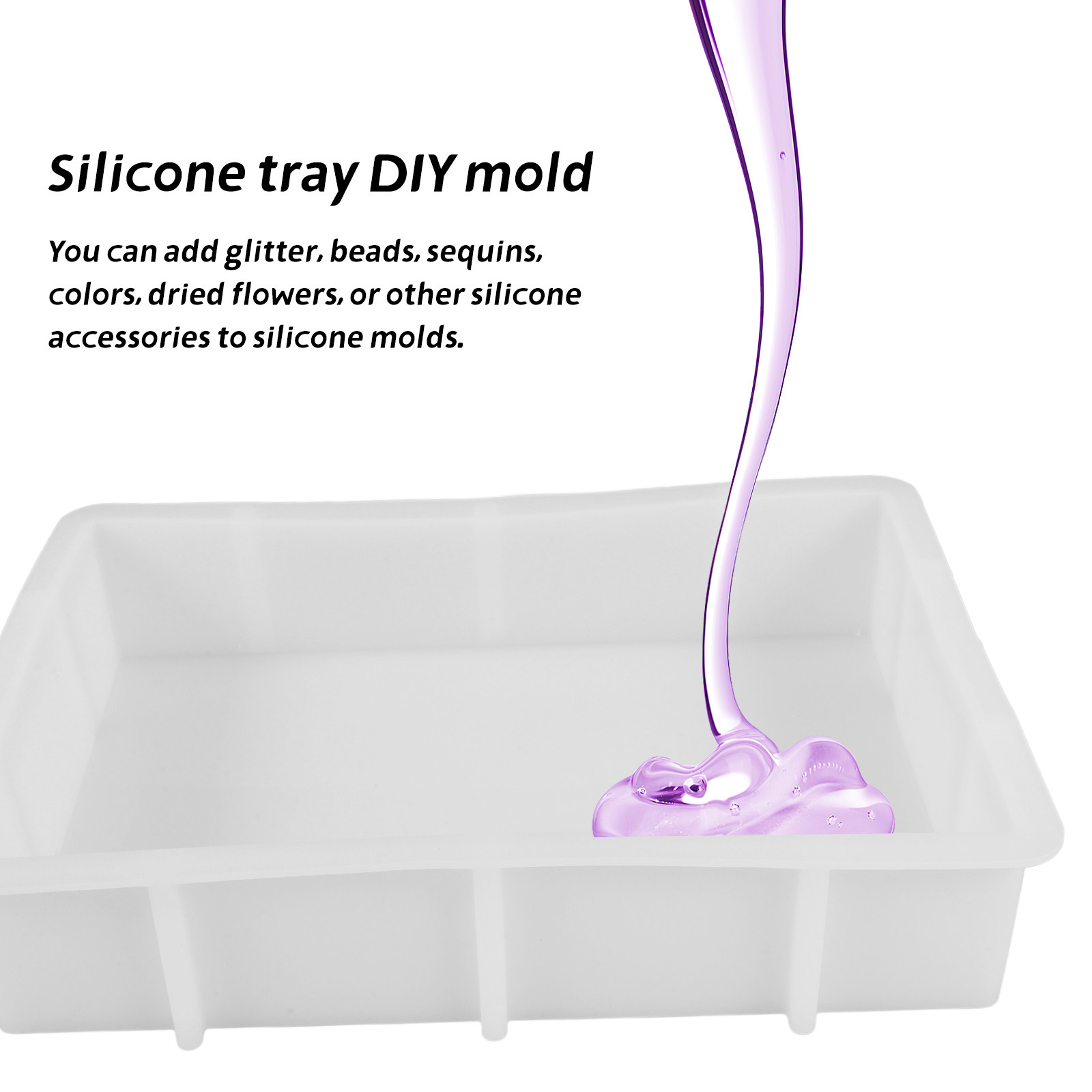 大型長方形樹脂シリコンモールド、エポキシ樹脂キャスティング用 - Silicone Mold Tray のレビューと価格