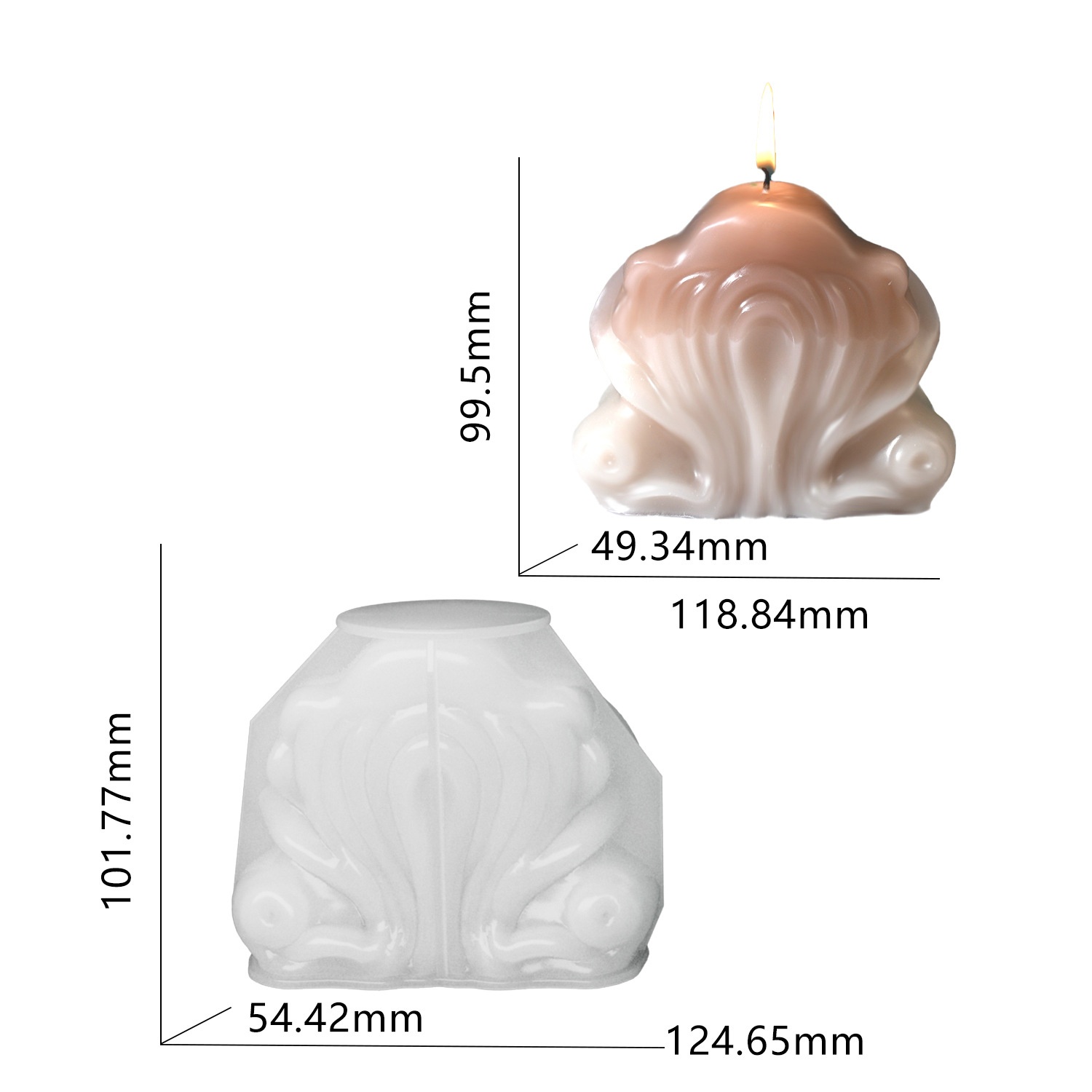 オーシャンシェルキャンドルシリコンモールド手作りウェーブスト - Resin Ocean Wave Mold のレビューと価格