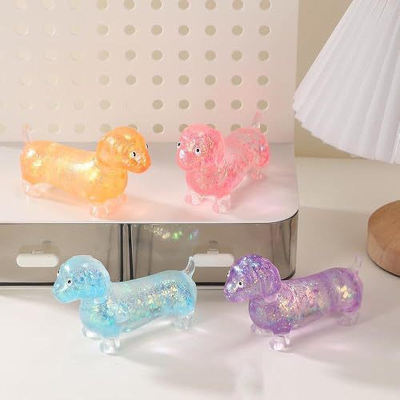 グリッターダックスフントソフトストレッチスクイーズガジェット - Resin Craft Material のレビューと価格