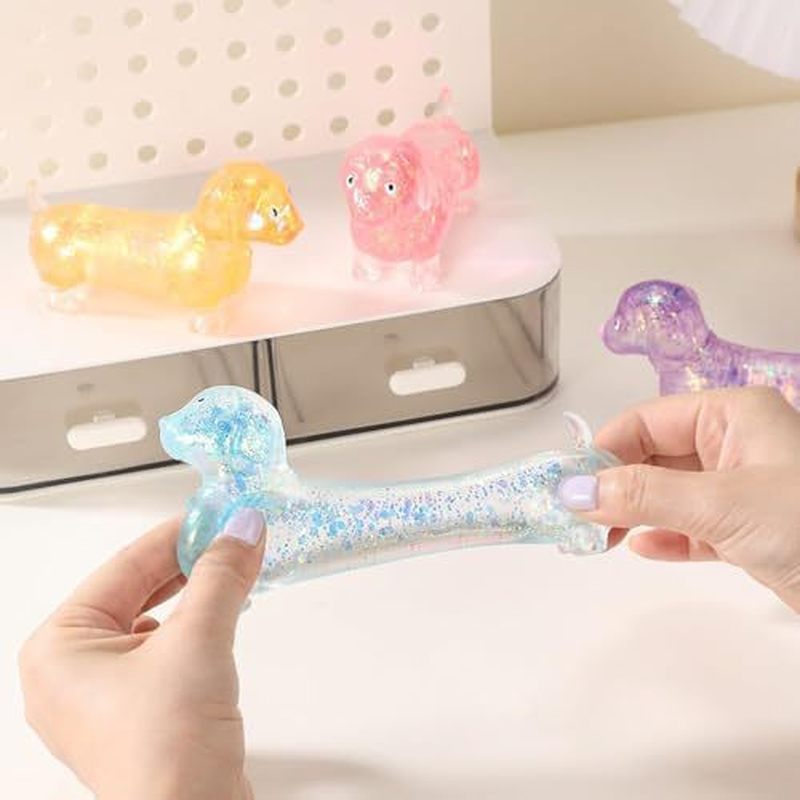 グリッターダックスフントソフトストレッチスクイーズガジェット - Resin Craft Material のレビューと価格