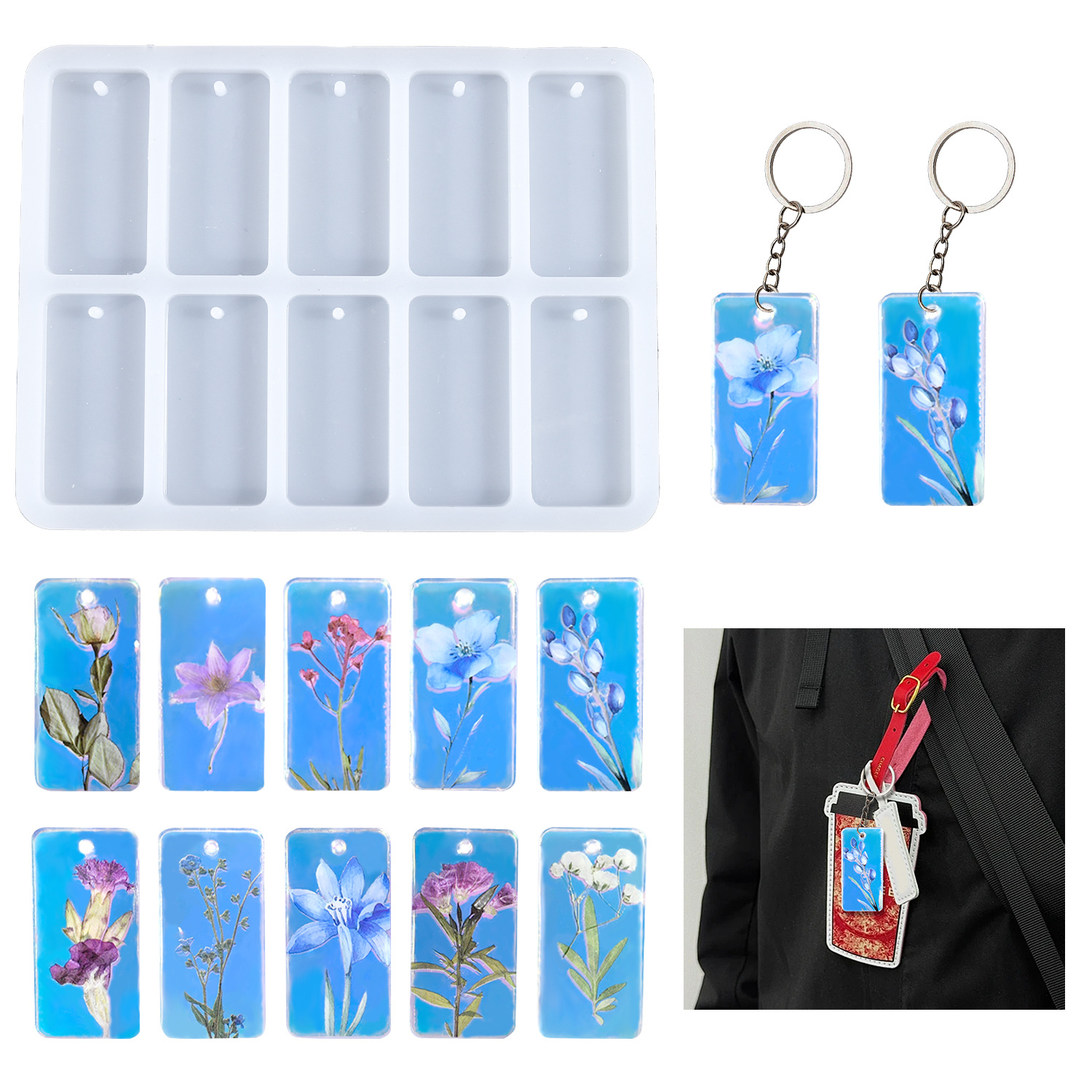 DIY エポキシ樹脂モールド 10 接続正方形フルプレート小 - Silicone Mold Tray のレビューと価格