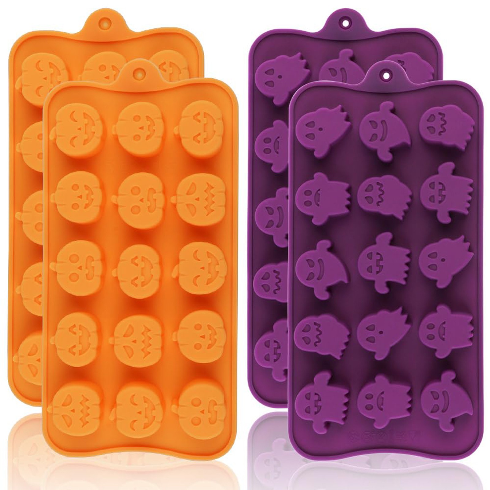 ハロウィンシリコンモールド トレンドのカボチャとゴースト型ア - Silicone Mold Tray のレビューと価格