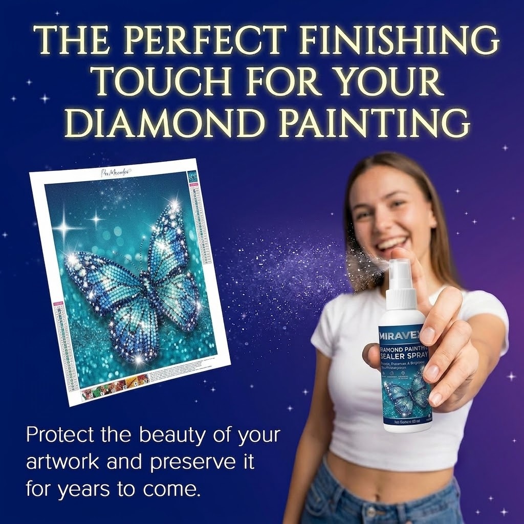 プロ仕様のダイヤモンドペインティングシーラースプレー＆ブラシ - Resin Glitter Pack のレビューと価格